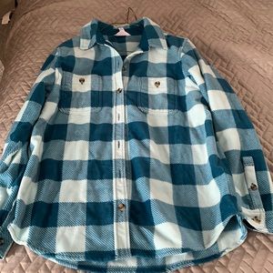 Button down plaid shirt